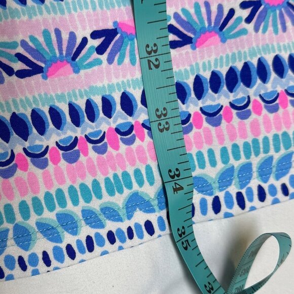 Lilly Pulitzer Sophiletta Dress Blue Ibiza Now You Sea Me, Size L, UPF50+, EUC! - Picture 8 of 10